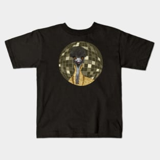 Funny Emu - Disco Party Kids T-Shirt